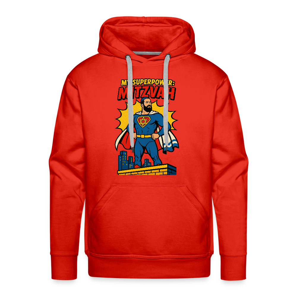 My Superpower: Mitzvah Men’s Premium Hoodie - red
