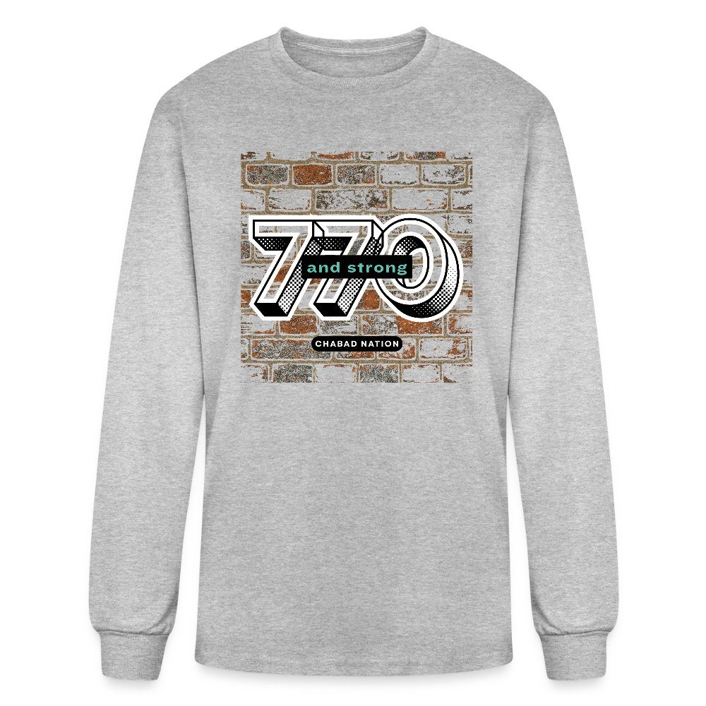 770 And Strong Men's Long Sleeve T-Shirt - heather gray