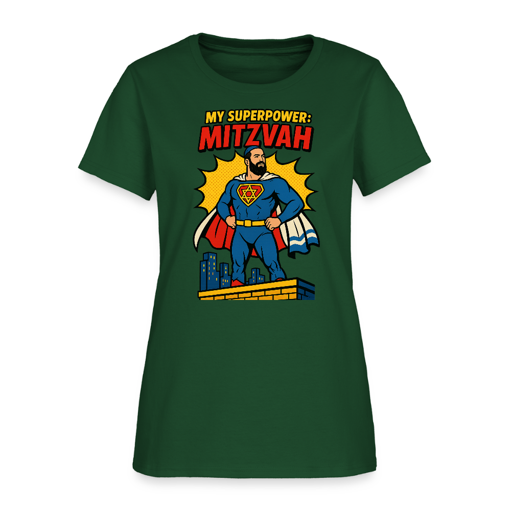 My Superpower: Mitzvah Women's T-Shirt - forest green