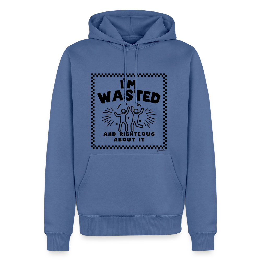 Wasted & Righteous Men’s Premium Hoodie - stone blue 