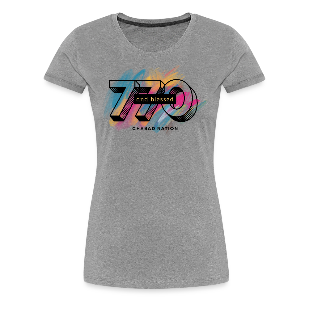 770 And Blessed Women’s Premium T-Shirt - heather gray