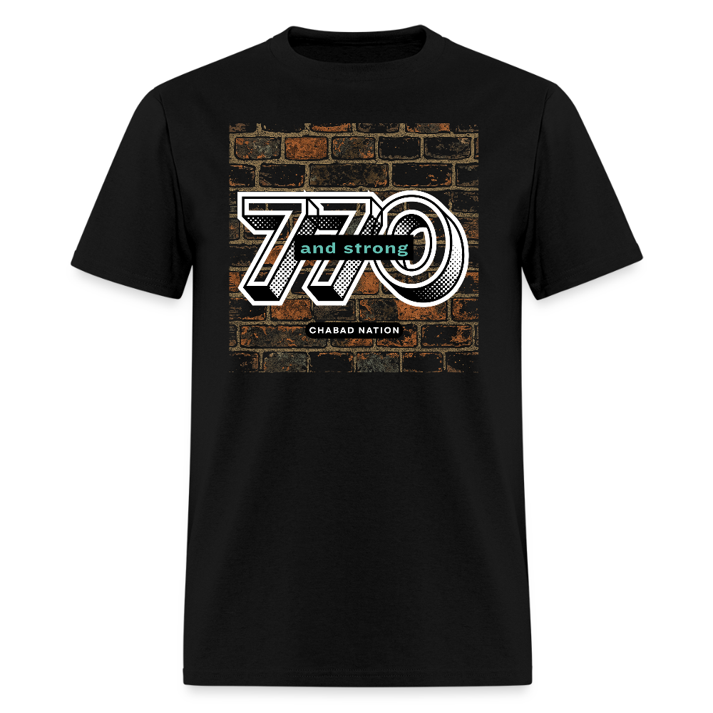 770 And Strong Men's T-Shirt | GILDAN 5000 - black