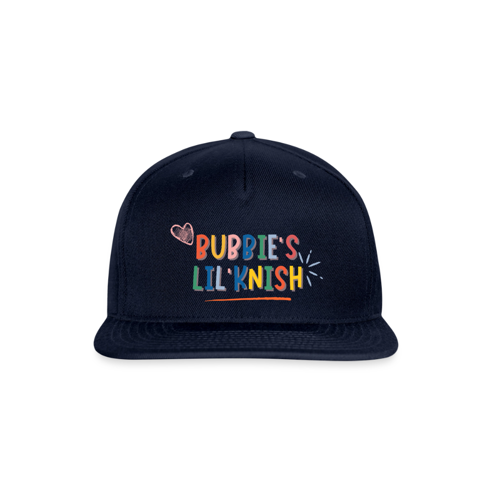 Bubbie's Lil' Knish Snapback Baseball Cap - navy