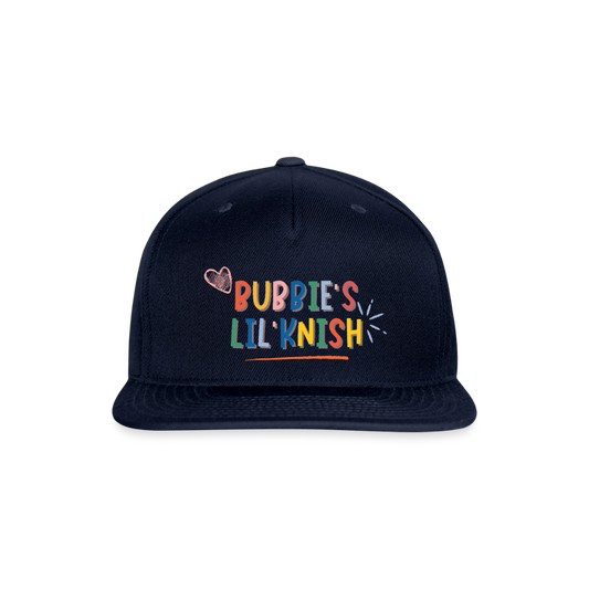 Bubbie's Lil' Knish Snapback Baseball Cap - navy