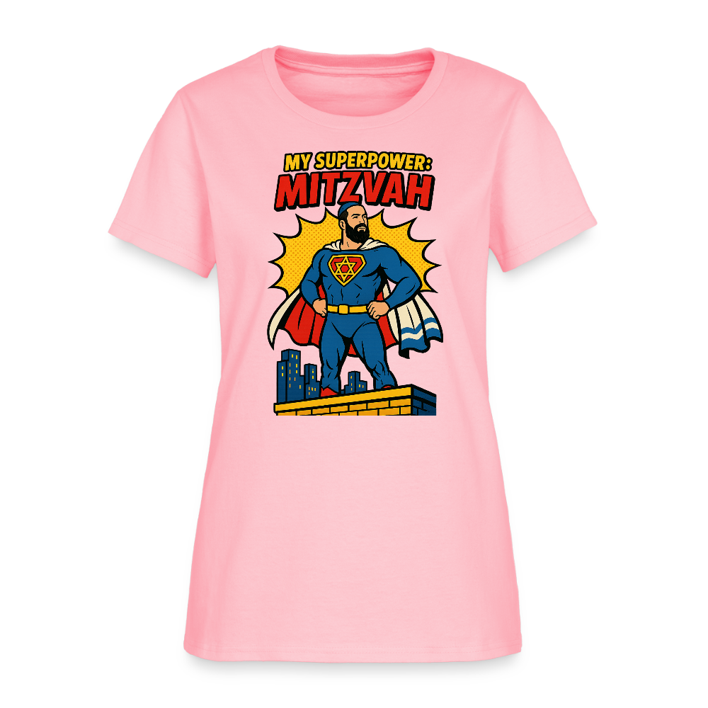 My Superpower: Mitzvah Women's T-Shirt - pink