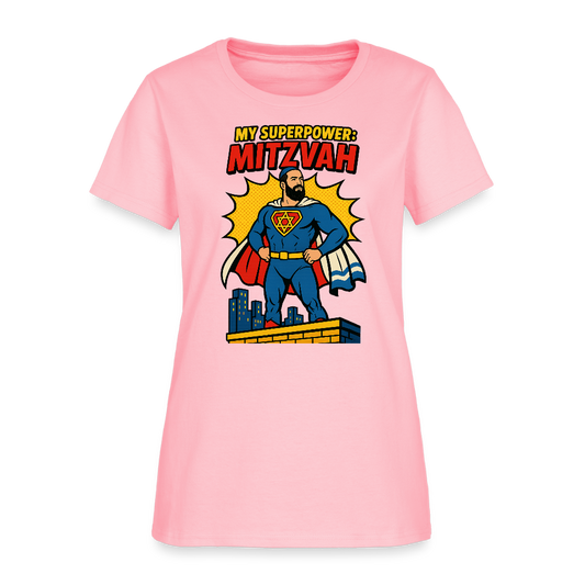 My Superpower: Mitzvah Women's T-Shirt - pink