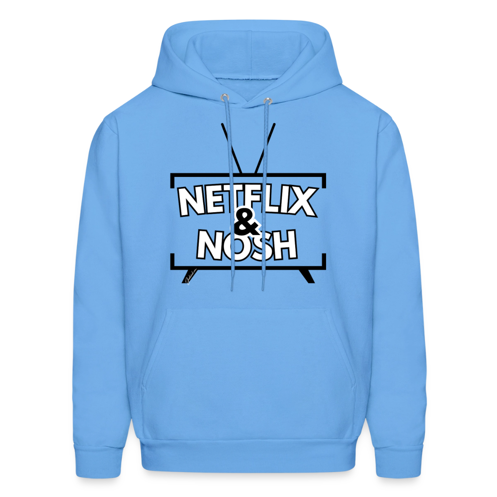 Netflix & Nosh Men's Hoodie - carolina blue