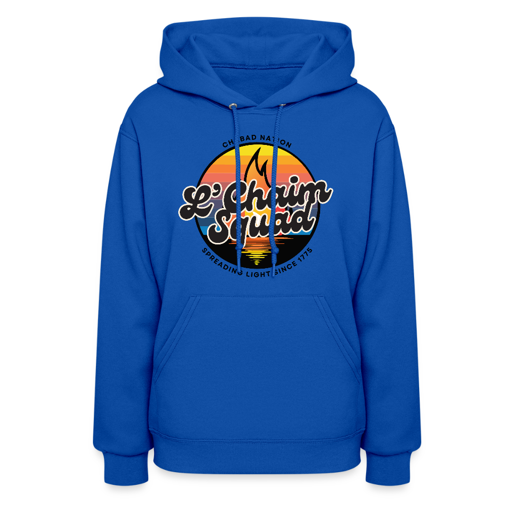 Lâ€™Chaim Squad â€“ Spreading Light Women's Hoodie - royal blue