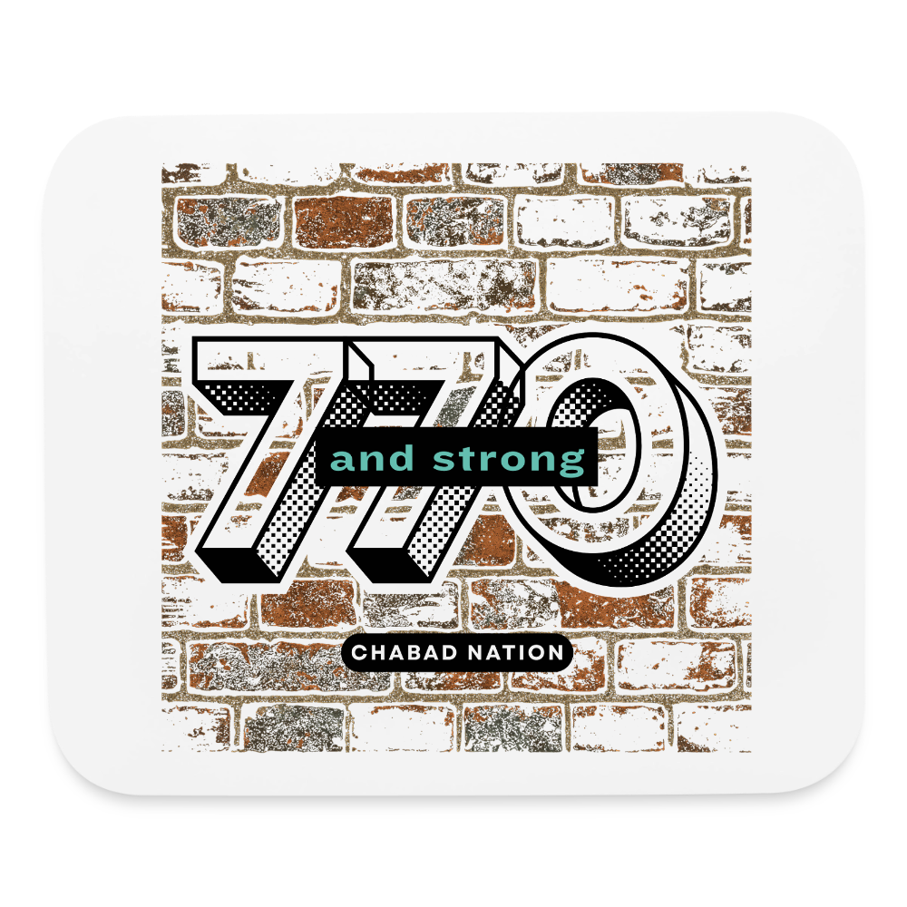 770 And Strong Mouse pad Horizontal - white