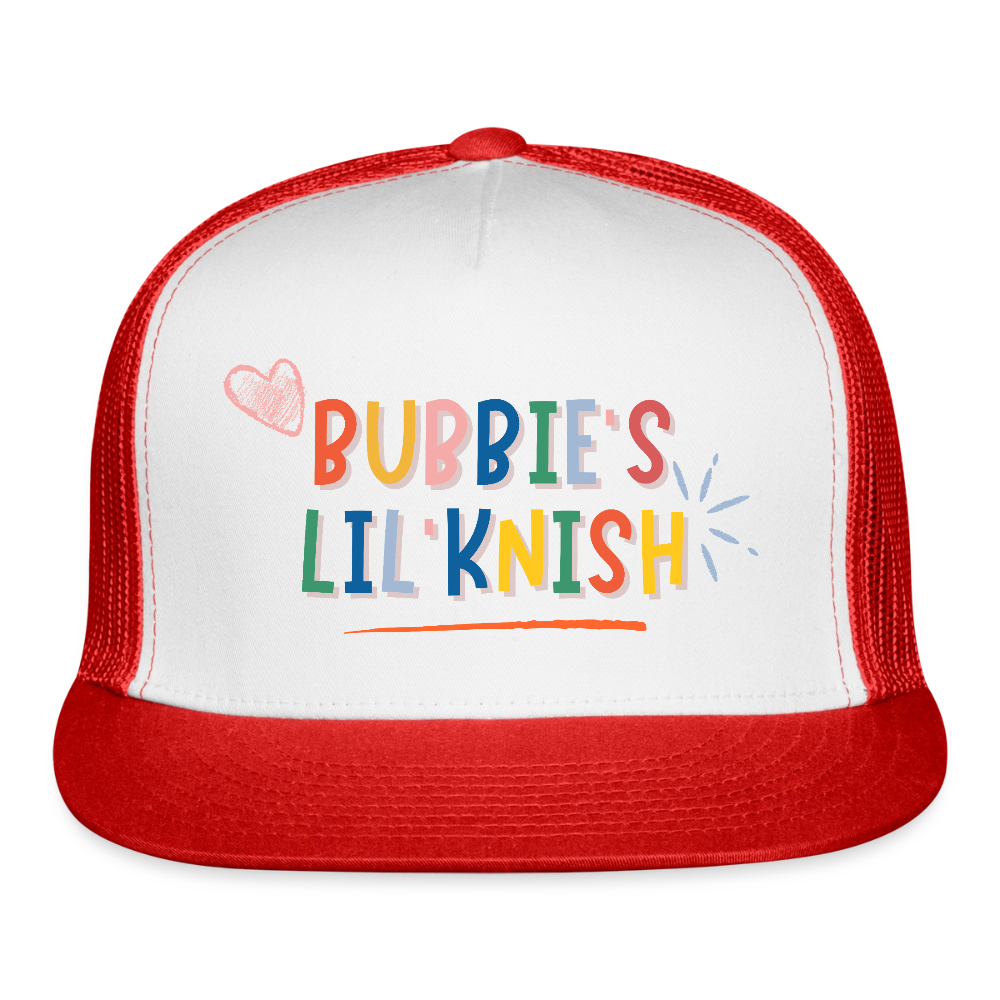 Bubbie's Lil' Knish Trucker Hat - white/red