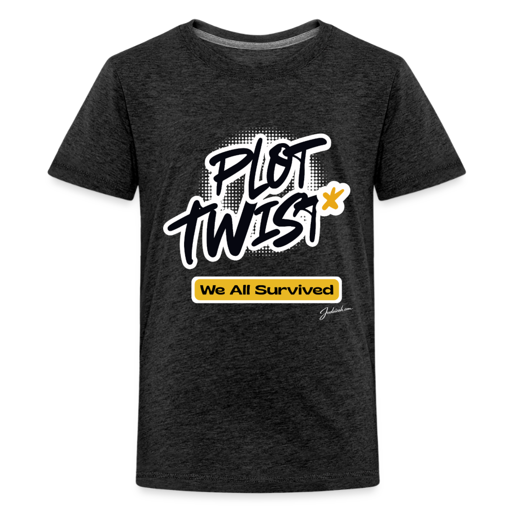 Plot Twist Kids' Premium T-Shirt - charcoal grey