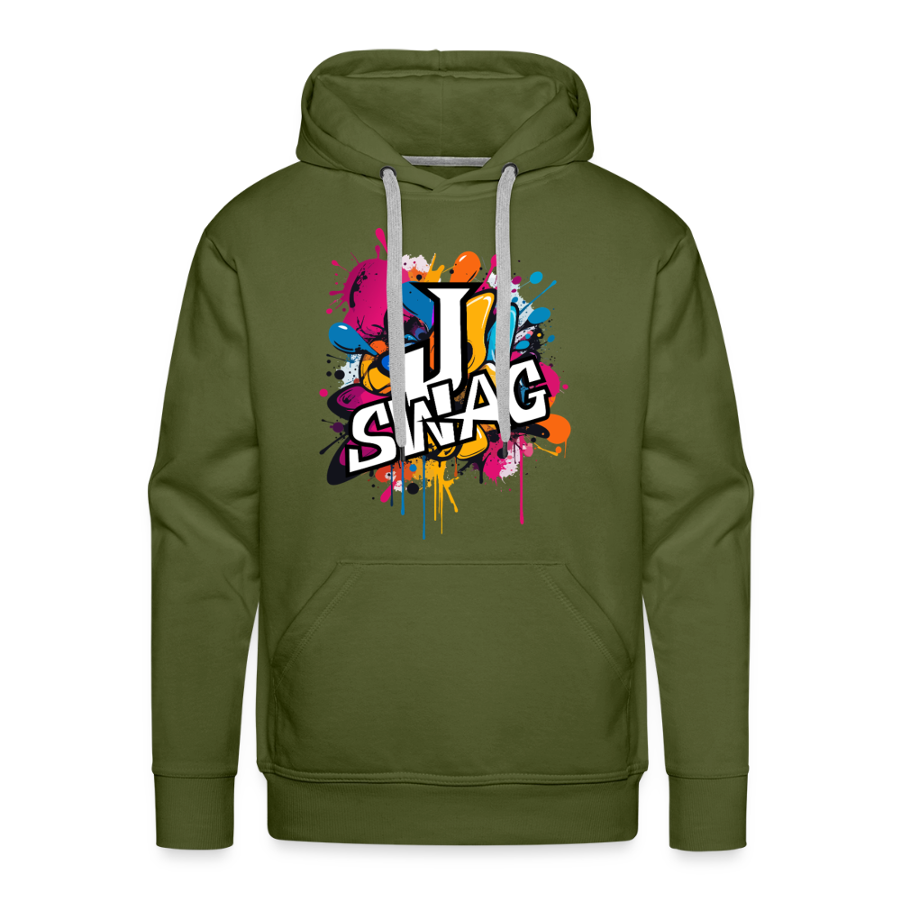 Jswag Logo Men’s Premium Hoodie - olive green