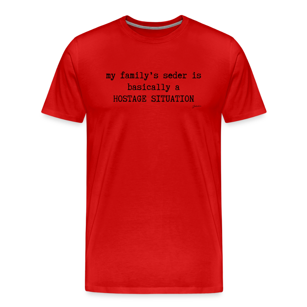 Seder Hostage Men's Premium T-Shirt - red