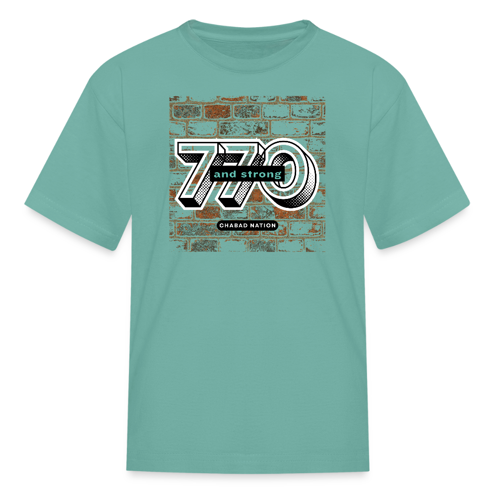 770 And Strong Kids' T-Shirt - aquatic