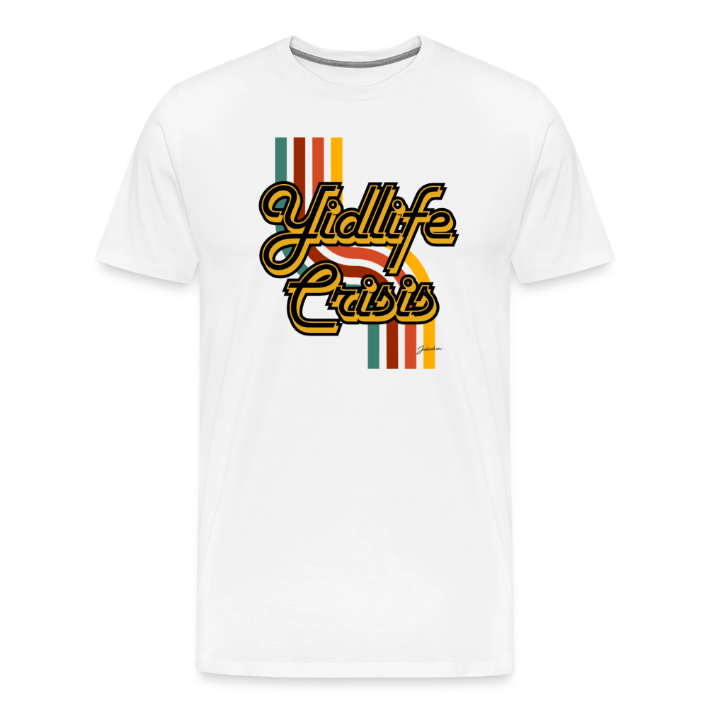 Yidlife Crisis Men's Premium T-Shirt - white