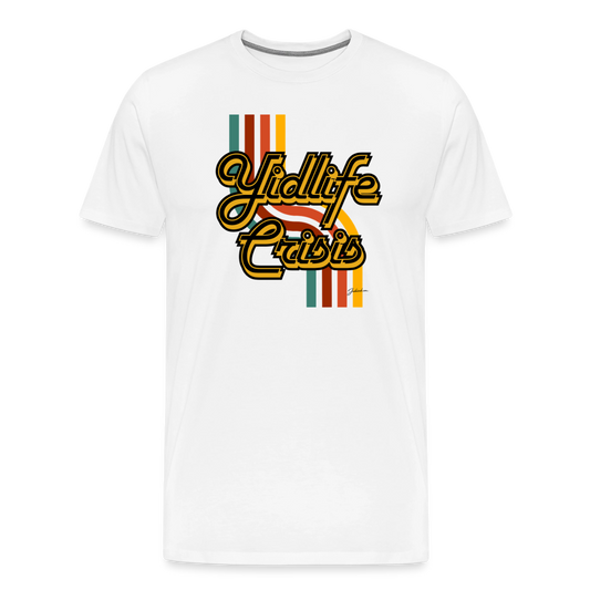 Yidlife Crisis Men's Premium T-Shirt - white