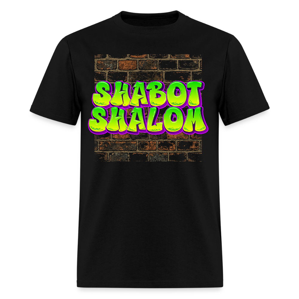 Shabot Shalom Brick 770 Graffiti Men's T-Shirt | GILDAN 5000 - black