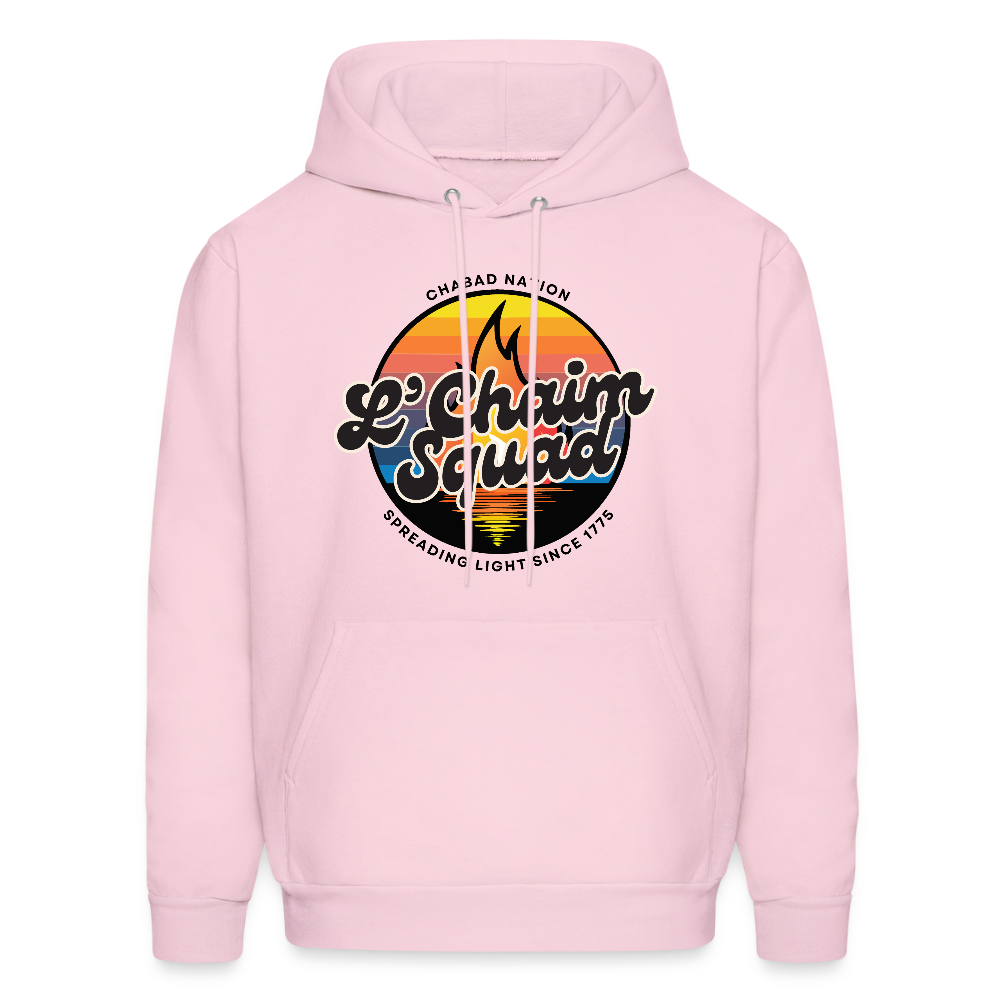 L’Chaim Squad – Spreading Light Men's Hoodie - pale pink