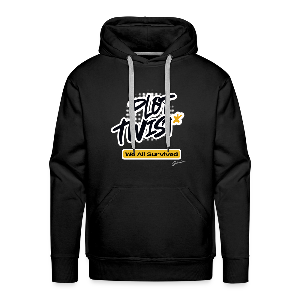 Plot Twist Men’s Premium Hoodie - black