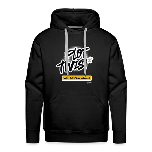 Plot Twist Men’s Premium Hoodie - black
