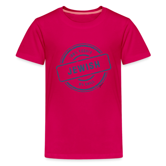 100% Jewish Kids' Premium T-Shirt - dark pink