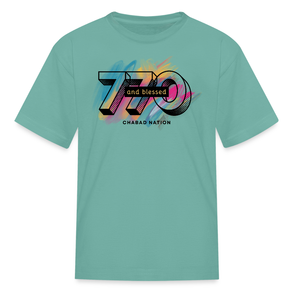 770 And Blessed Kids' T-Shirt - aquatic
