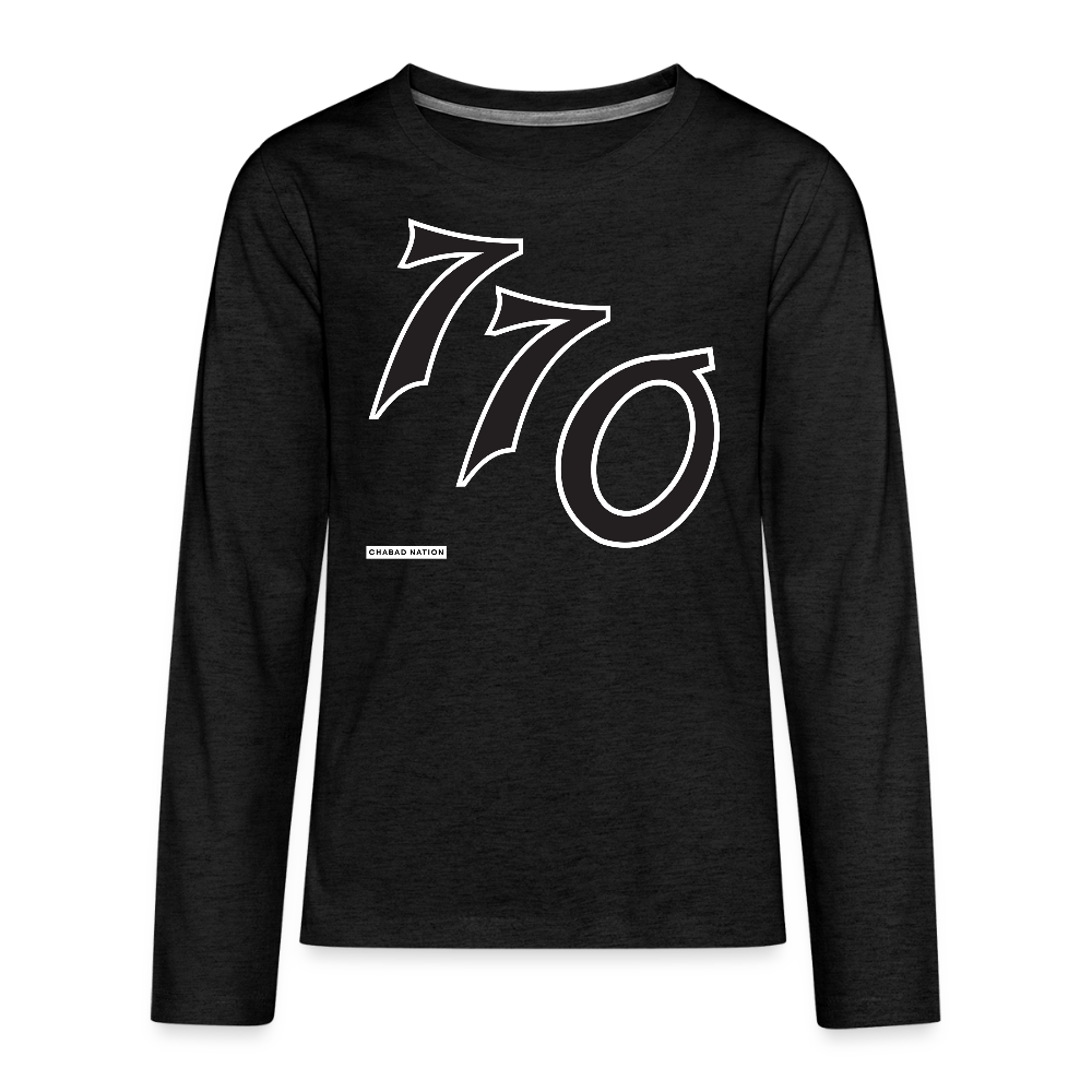 770 Kids' Premium Long Sleeve T-Shirt - charcoal grey