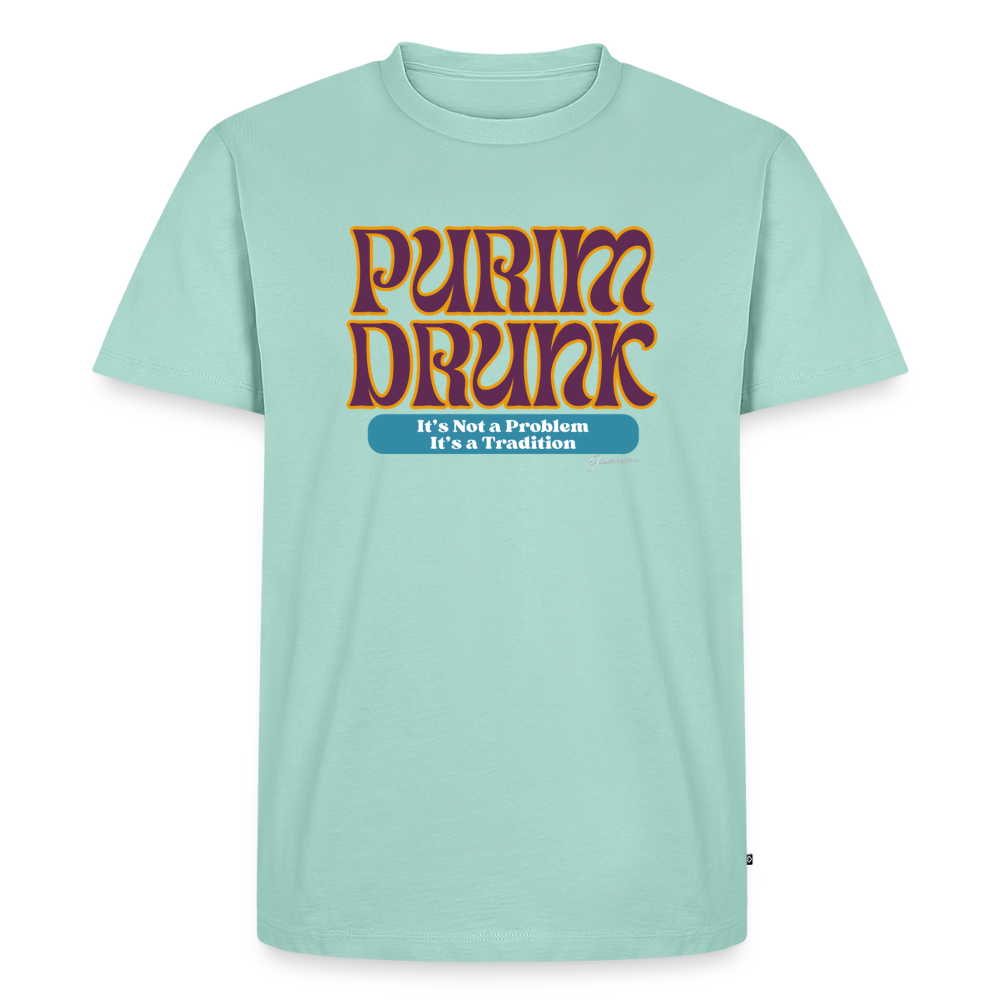 Purim Drunk Men's Premium T-Shirt - mint