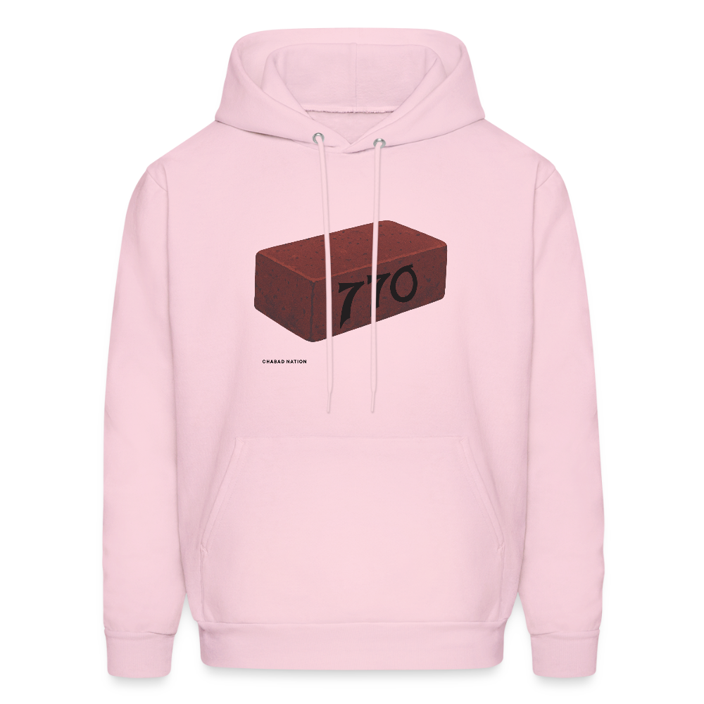 770 Solid Brick Men's Hoodie - pale pink