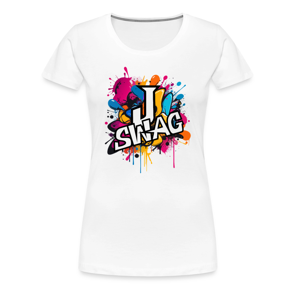 Jswag Logo  Women’s Premium T-Shirt - white