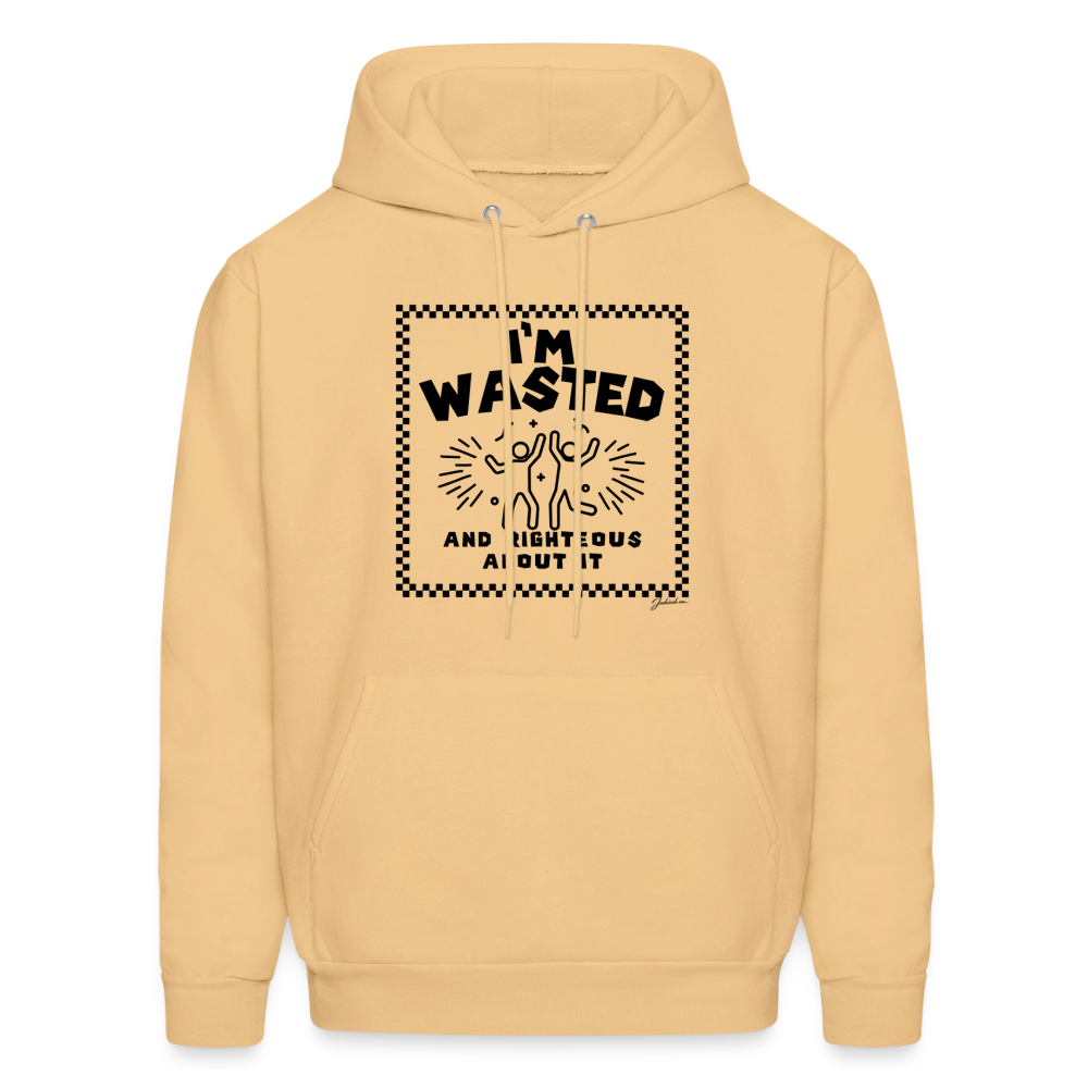 Wasted & Righteous Men's Hoodie - light gold 