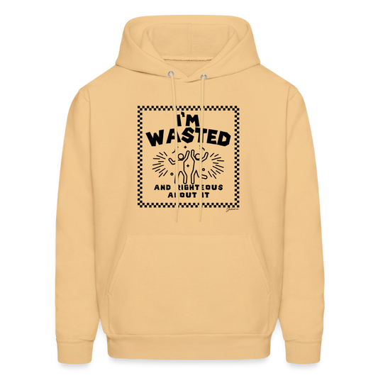 Wasted & Righteous Men's Hoodie - light gold 