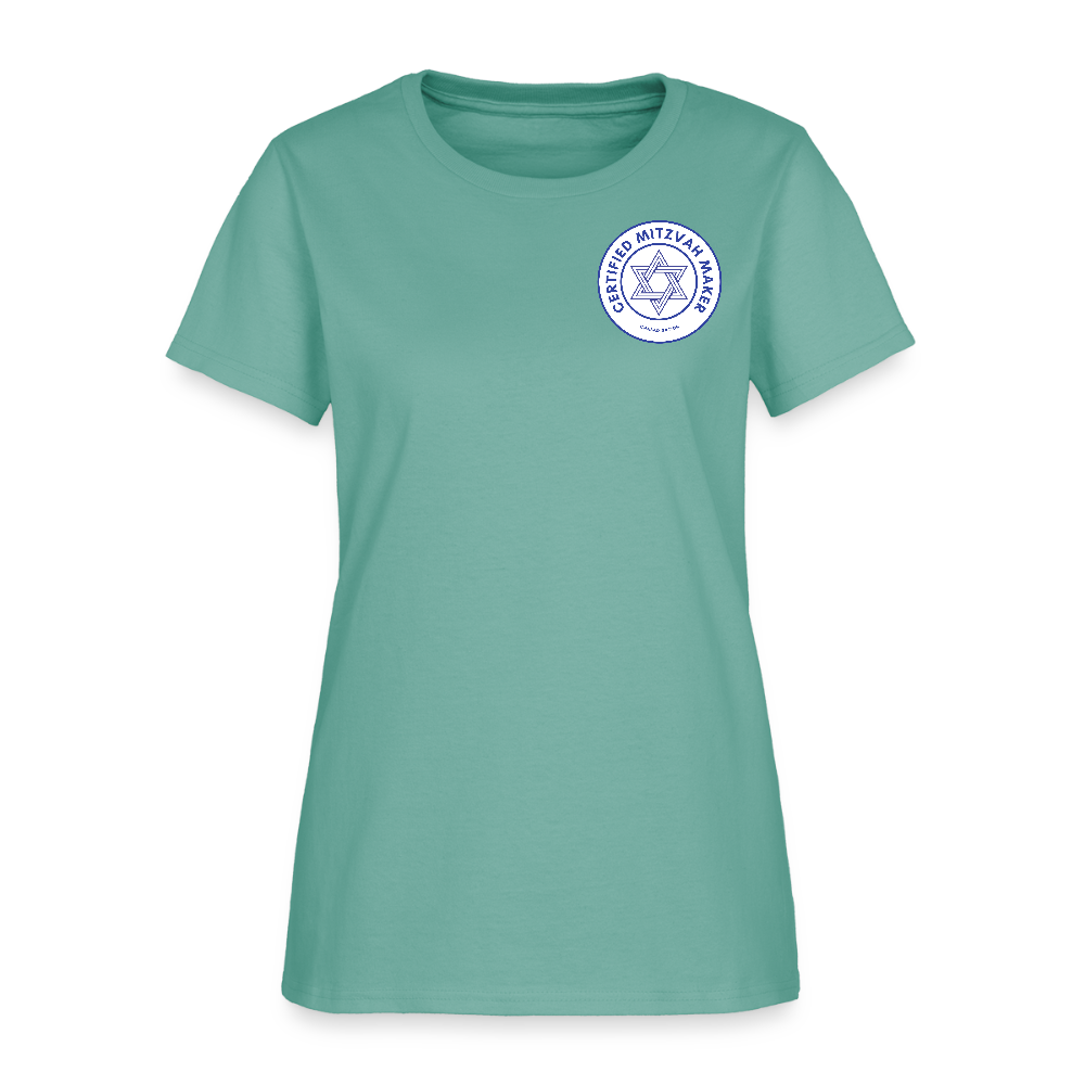 Certified Mitzvah Maker Badge Women's T-Shirt - aquatic
