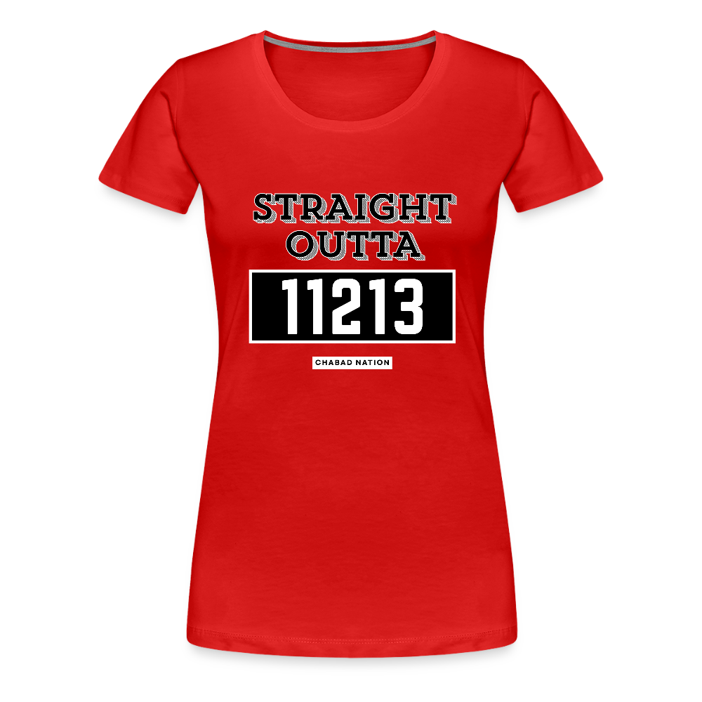 Straight Outta 11213 Women’s Premium T-Shirt - red
