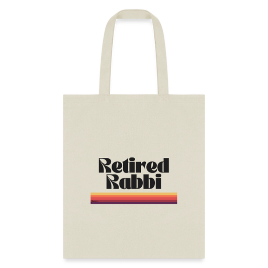 Retired Rabbi vTote Bag - natural