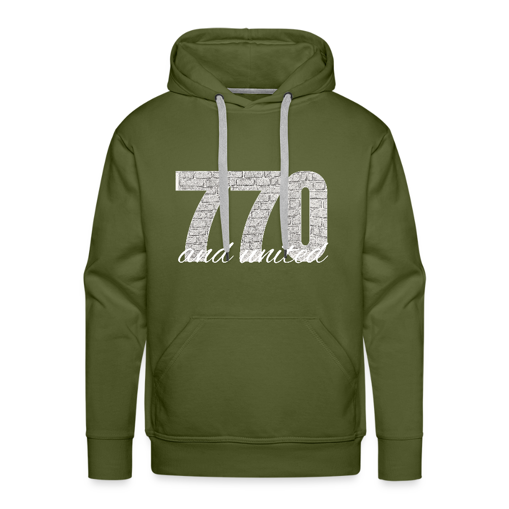 770 And United Light Men’s Premium Hoodie - olive green