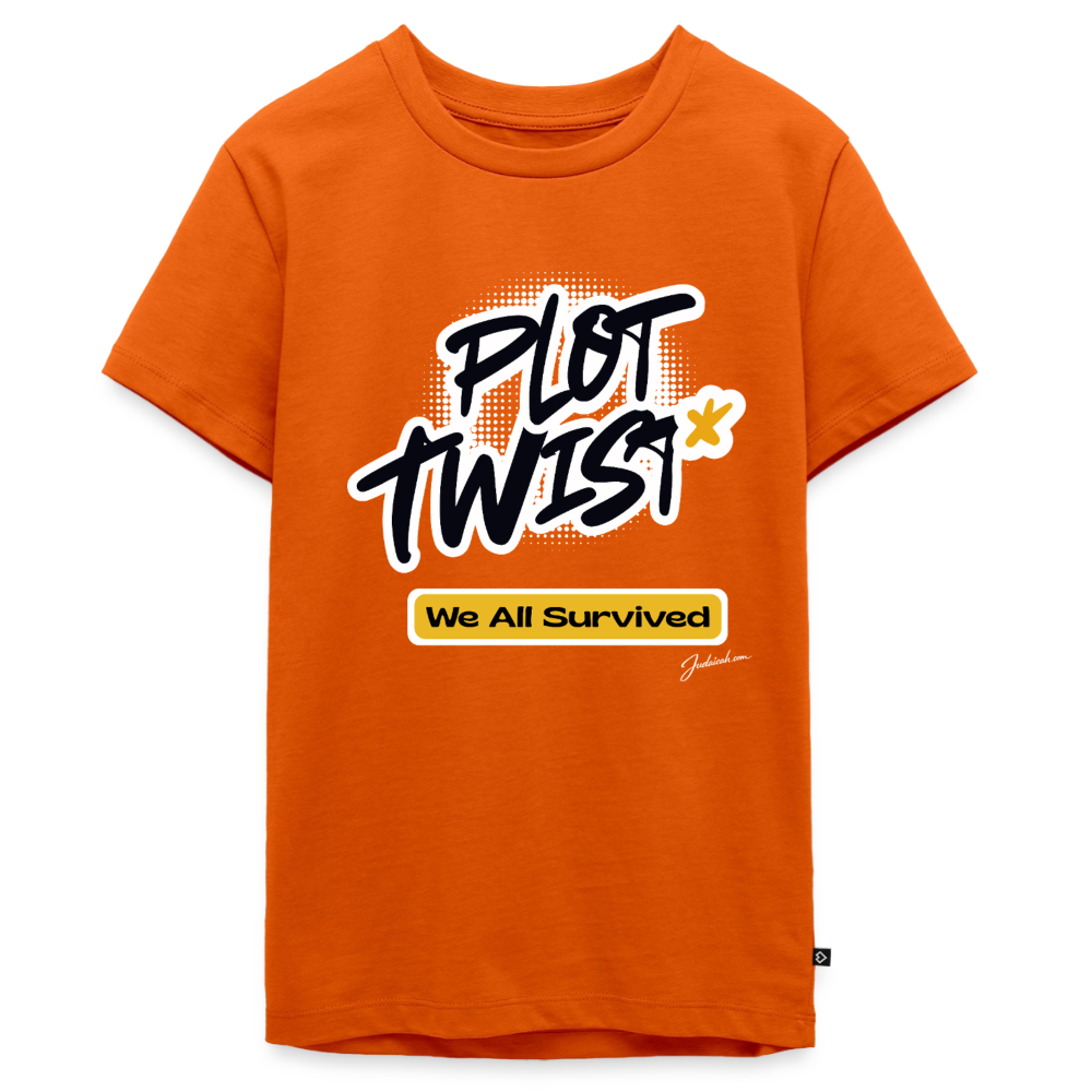 Plot Twist Kids' Premium T-Shirt - orange 