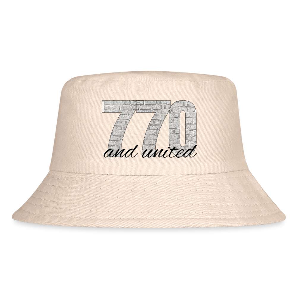 770 And United Kid's Bucket Hat - Natural