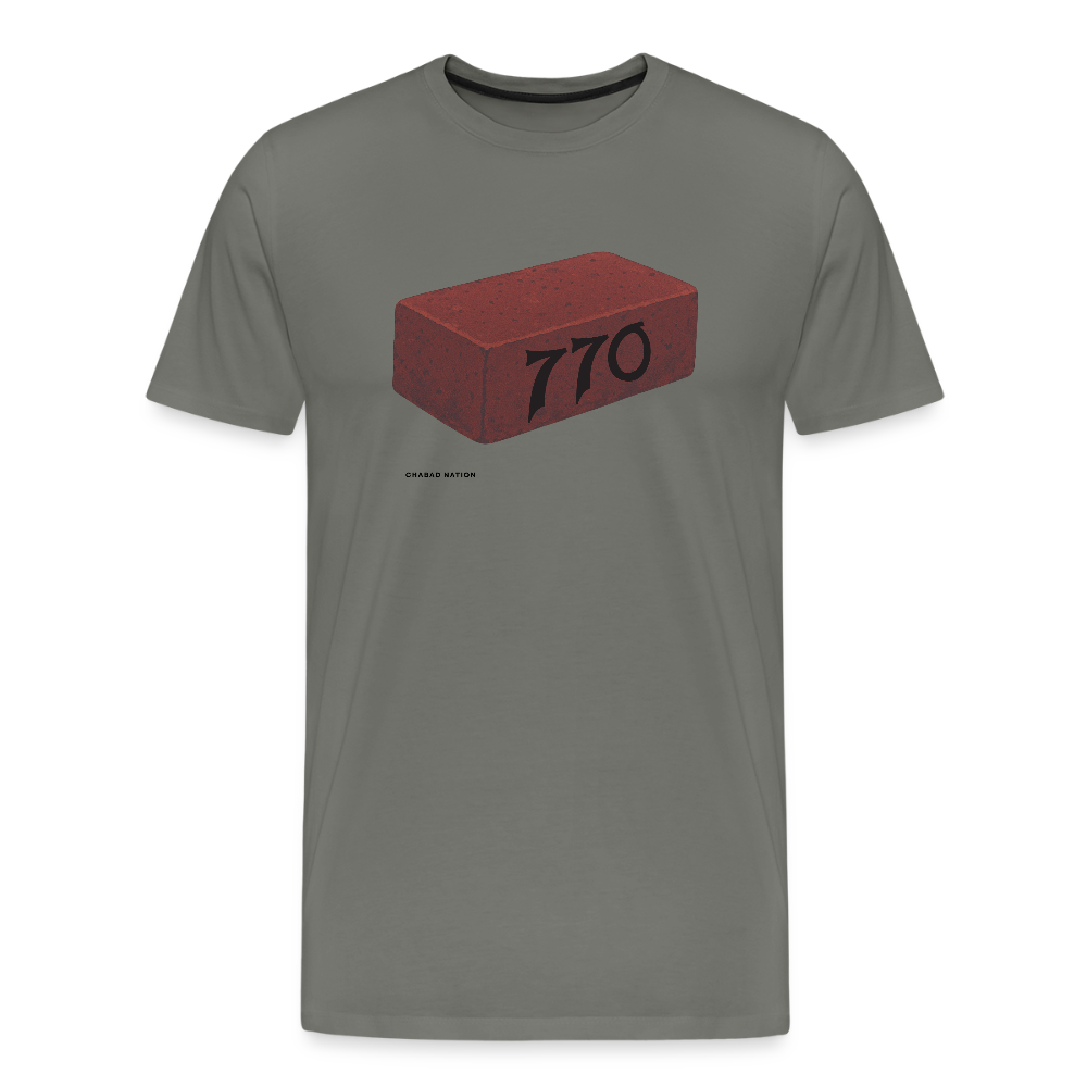 770 Solid Brick Men's Premium T-Shirt - asphalt gray
