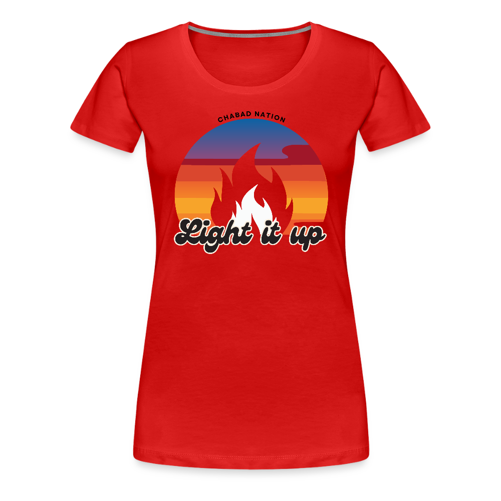 Light It Up Women’s Premium T-Shirt - red