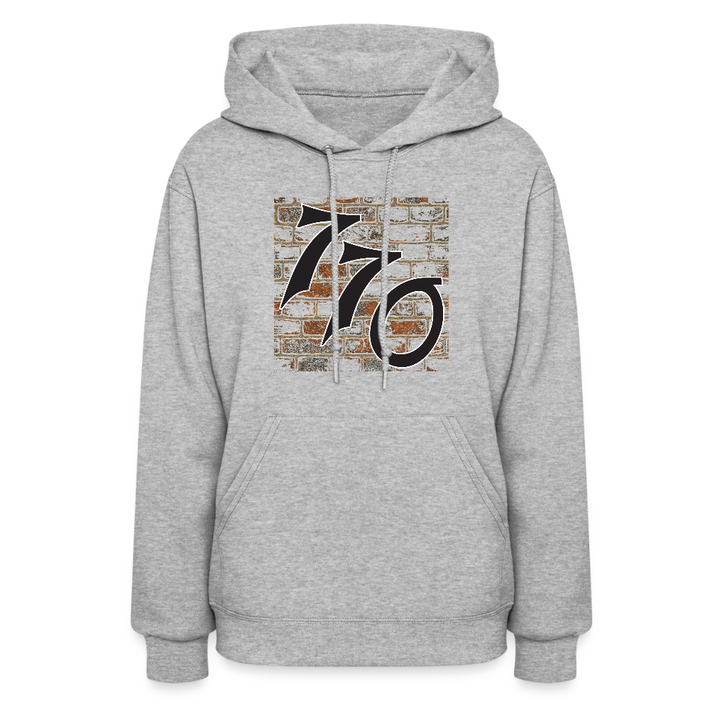 770 Brick Wall Women's Hoodie - heather gray