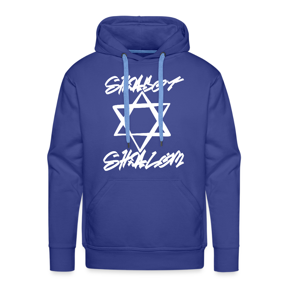 Shabbat Shalom Graffiti Light Star Men’s Premium Hoodie - royal blue