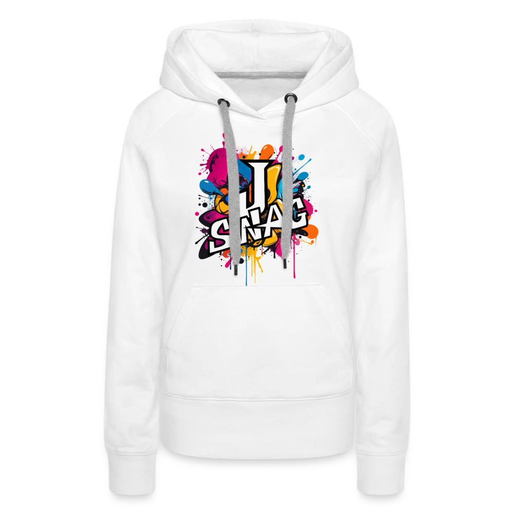 Jswag Logo  Women’s Premium Hoodie - white