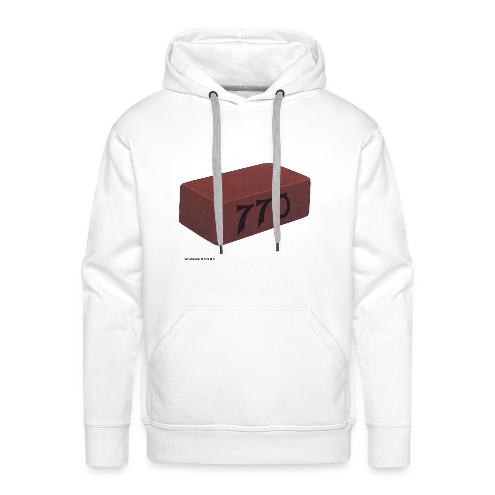 770 Solid Brick Men’s Premium Hoodie - white