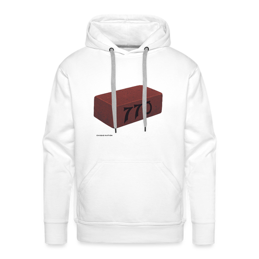770 Solid Brick Men’s Premium Hoodie - white