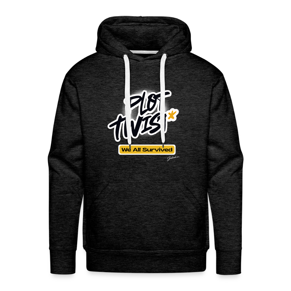 Plot Twist Men’s Premium Hoodie - charcoal grey