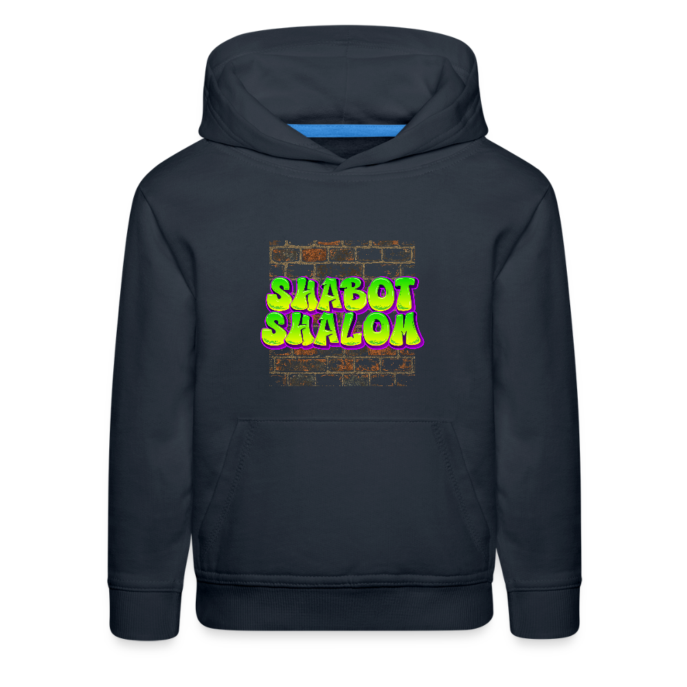 Shabot Shalom Brick 770 Graffiti Kids‘ Premium Hoodie - navy