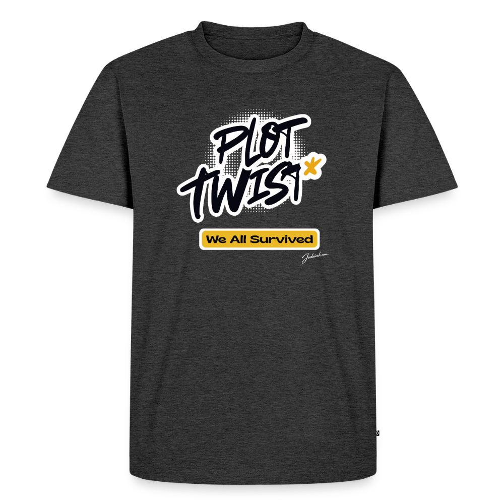 Plot Twist Men's Premium T-Shirt - heather anthracite