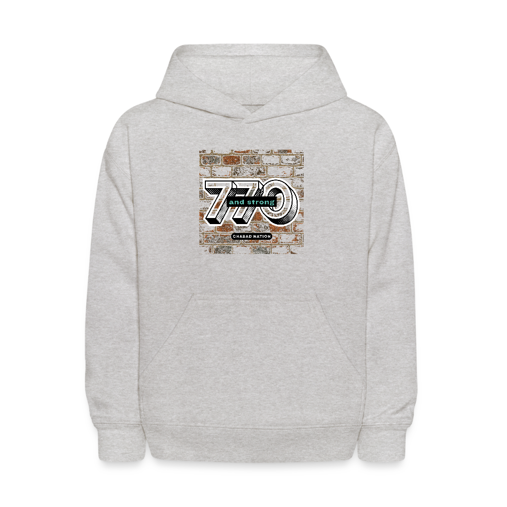 770 And Strong Kids' Hoodie - heather gray