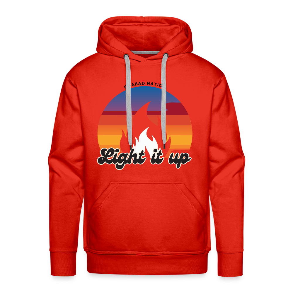 Light It Up Men’s Premium Hoodie - red